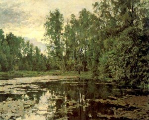 "Заброшенный пруд. Домотканово" 1888, Третьяковская галерея