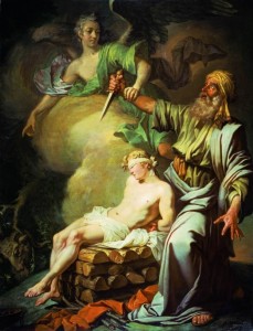 Авраам приносит в жертву сына своего Исаака